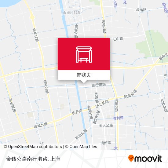 金钱公路南行港路地图