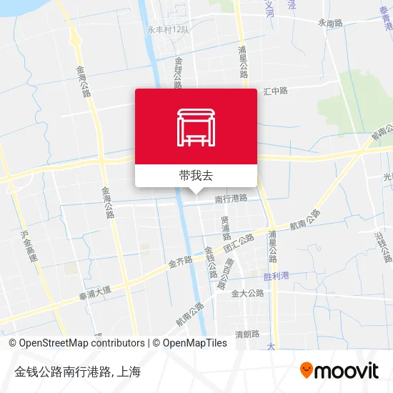 金钱公路南行港路地图