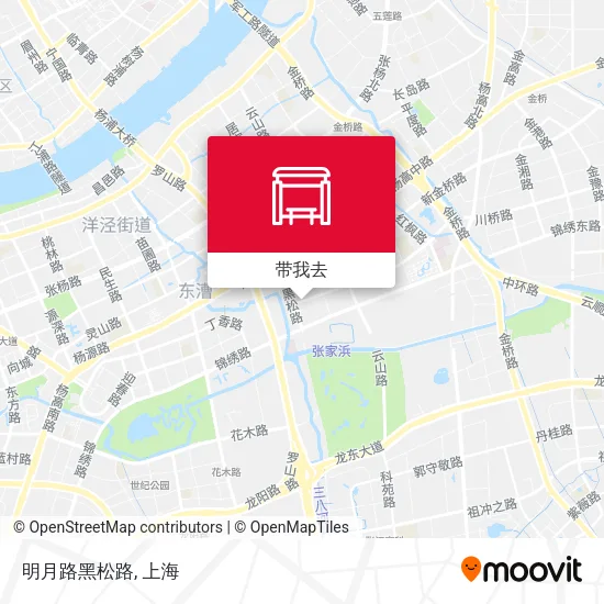 明月路黑松路地图