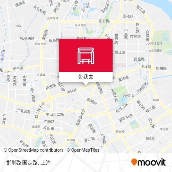 邯郸路国定路地图
