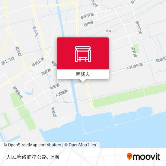 人民塘路浦星公路地图