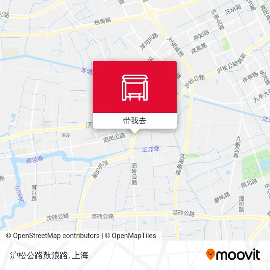沪松公路鼓浪路地图