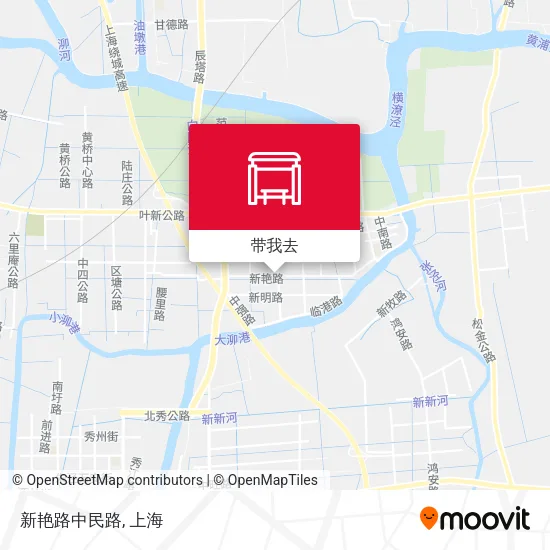 新艳路中民路地图