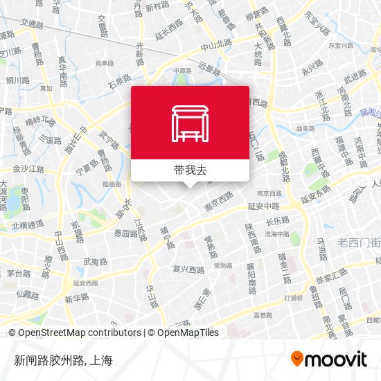 新闸路胶州路地图