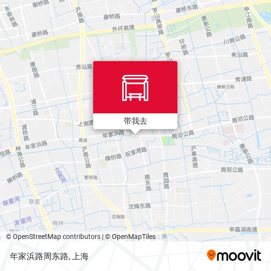 年家浜路周东路地图