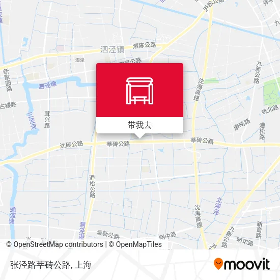 张泾路莘砖公路地图