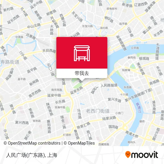人民广场(广东路)地图