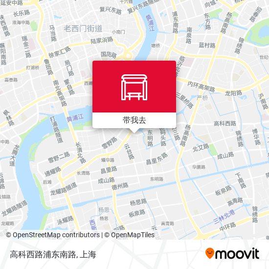 高科西路浦东南路地图