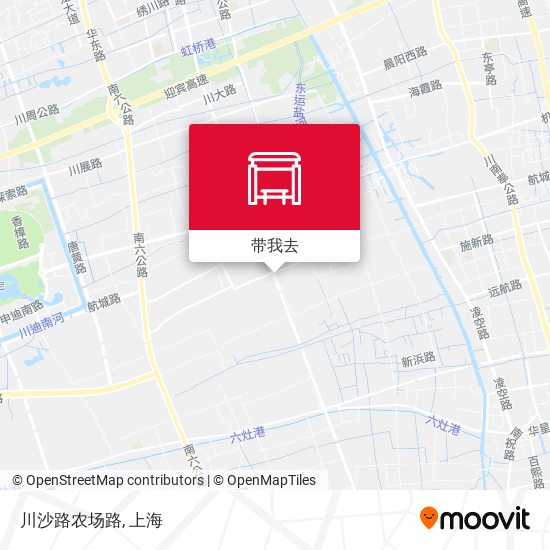 川沙路农场路地图