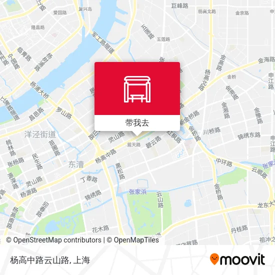 杨高中路云山路地图