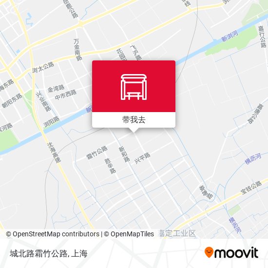 城北路霜竹公路地图