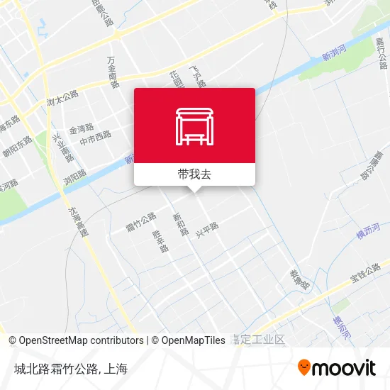 城北路霜竹公路地图