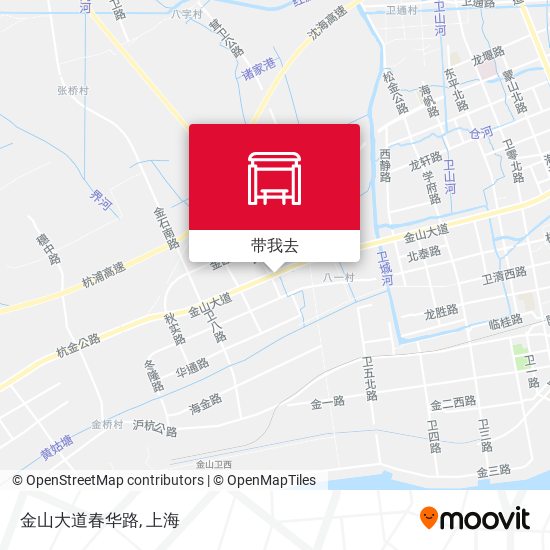 金山大道春华路地图