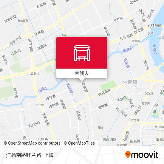 江杨南路呼兰路地图