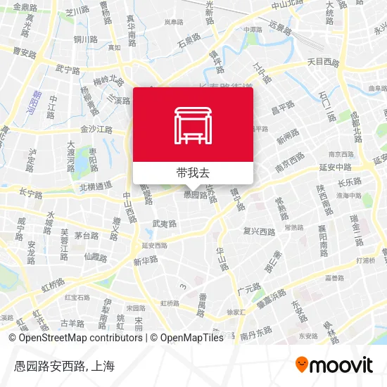 愚园路安西路地图