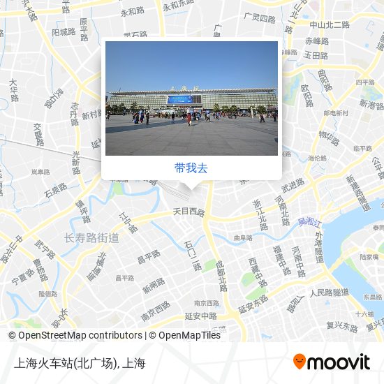 上海火车站(北广场)地图