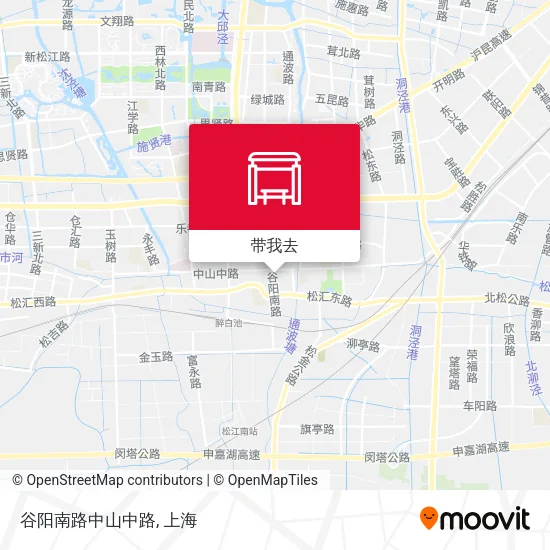 谷阳南路中山中路地图