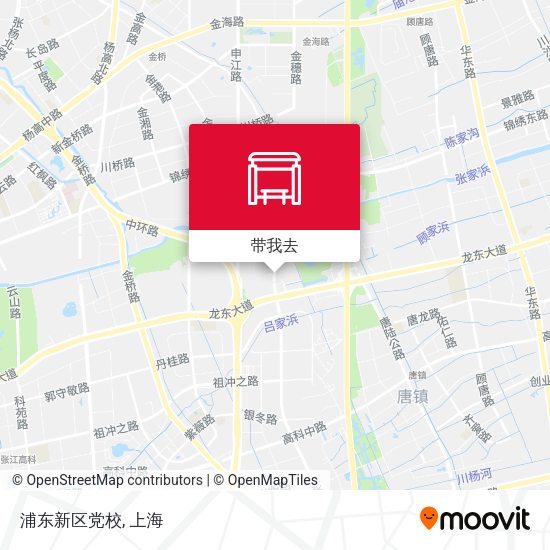 浦东新区党校地图