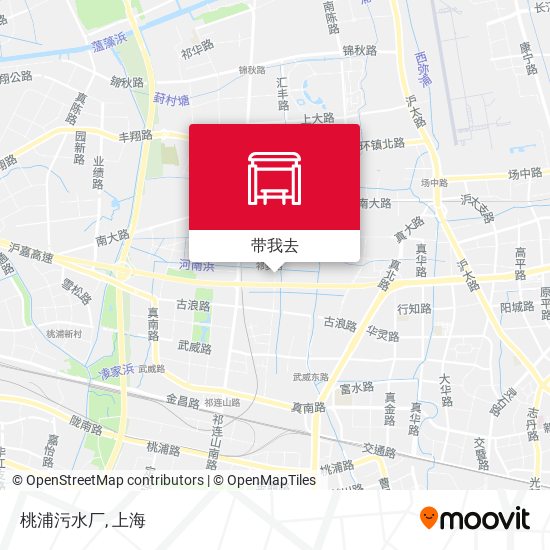 桃浦污水厂地图