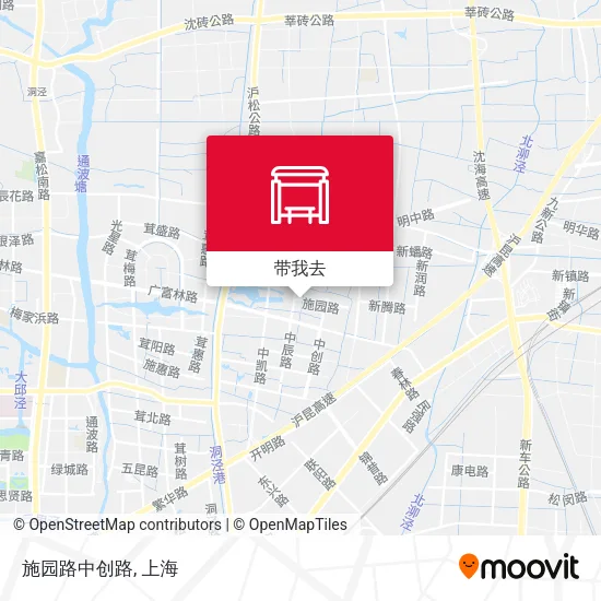 施园路中创路地图