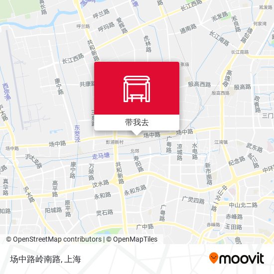 场中路岭南路地图