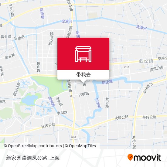 新家园路泗凤公路地图