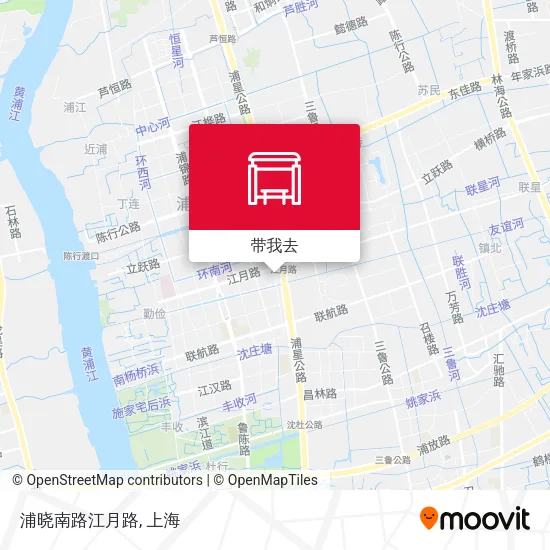 浦晓南路江月路地图