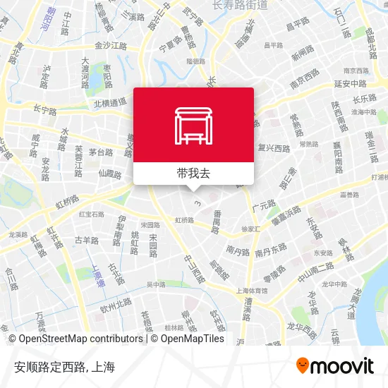 安顺路定西路地图