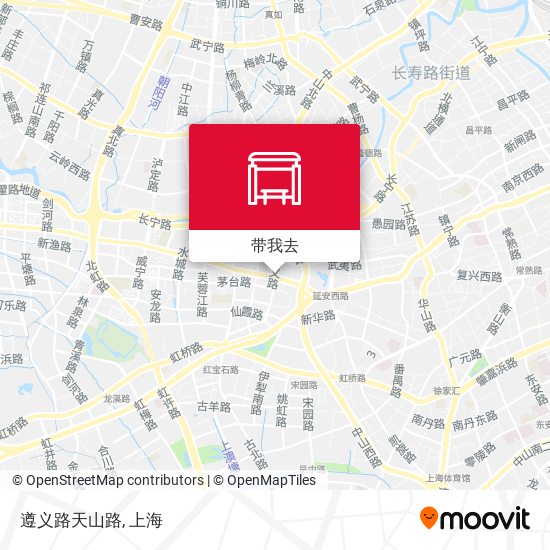 遵义路天山路地图