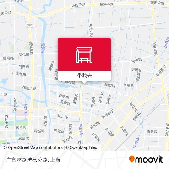 广富林路沪松公路地图