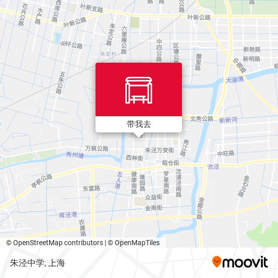 朱泾中学地图