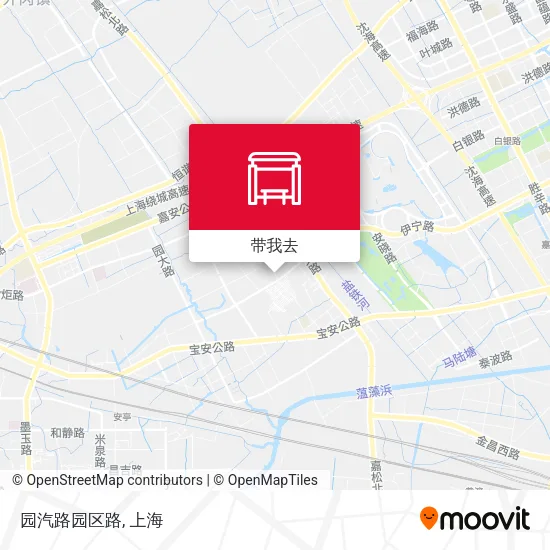 园汽路园区路地图