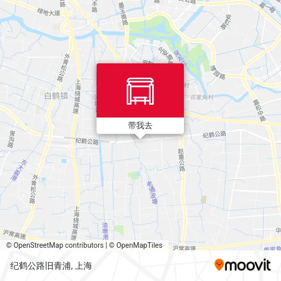 纪鹤公路旧青浦地图