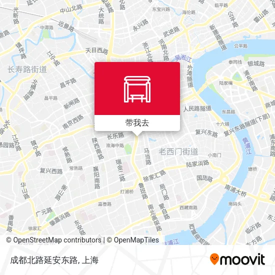 成都北路延安东路地图