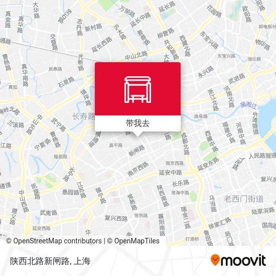 陕西北路新闸路地图