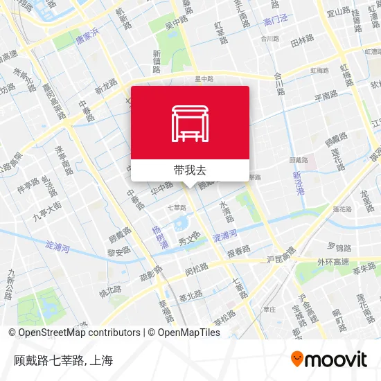 顾戴路七莘路地图