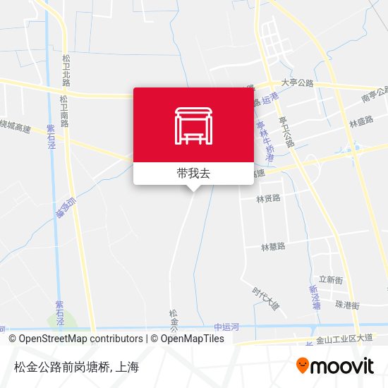 松金公路前岗塘桥地图