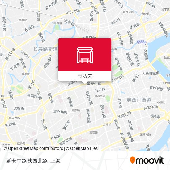 延安中路陕西北路地图