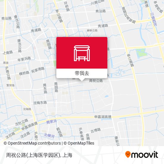 周祝公路(上海医学园区)地图