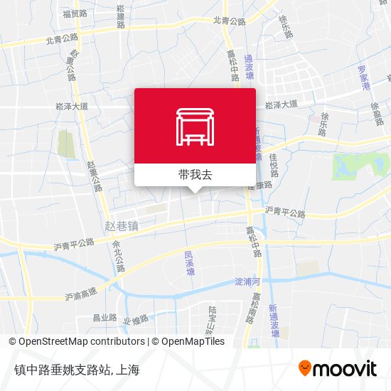 镇中路垂姚支路站地图
