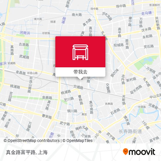 真金路富平路地图