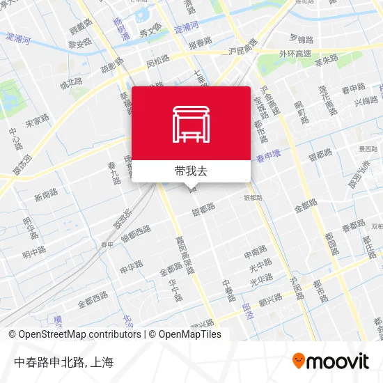 中春路申北路地图