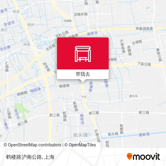 鹤楼路沪南公路地图