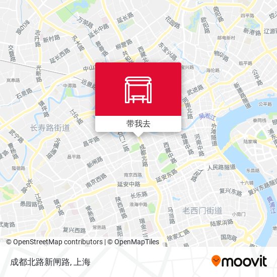成都北路新闸路地图