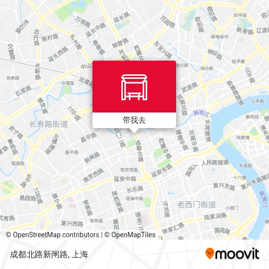 成都北路新闸路地图