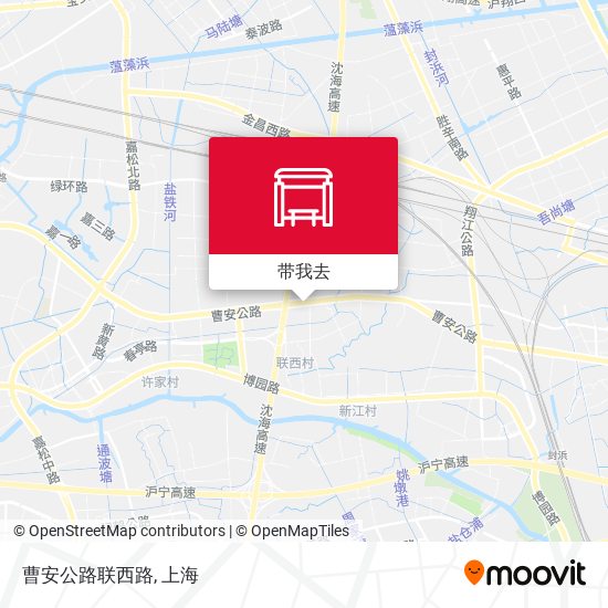 曹安公路联西路地图
