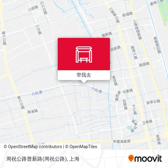 周祝公路普新路地图