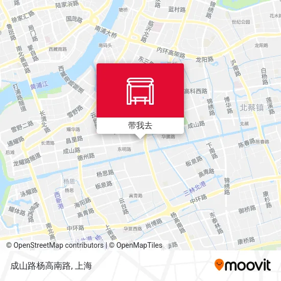 成山路杨高南路地图