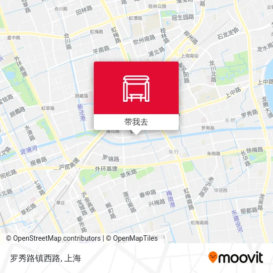 罗秀路镇西路地图
