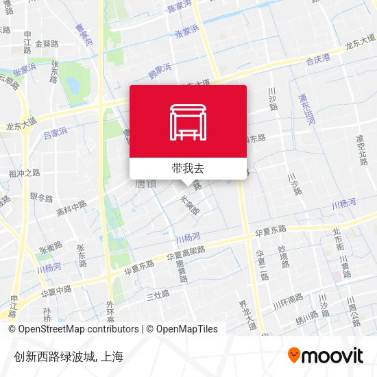 创新西路绿波城地图